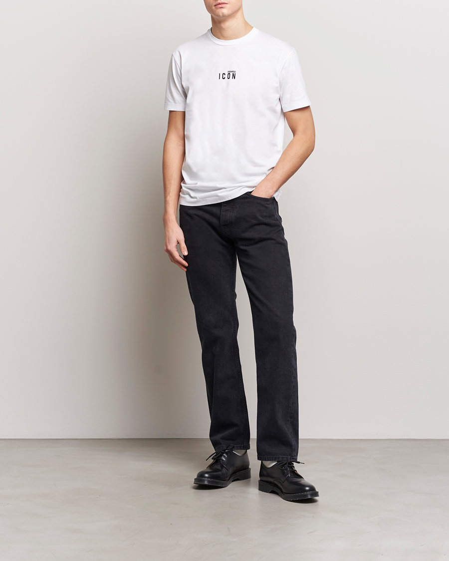 Mies | T-paidat | Dsquared2 | Icon Small Logo Crew Neck T-Shirt White