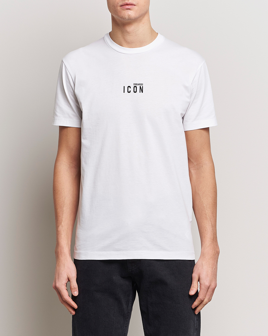 Mies | T-paidat | Dsquared2 | Icon Small Logo Crew Neck T-Shirt White
