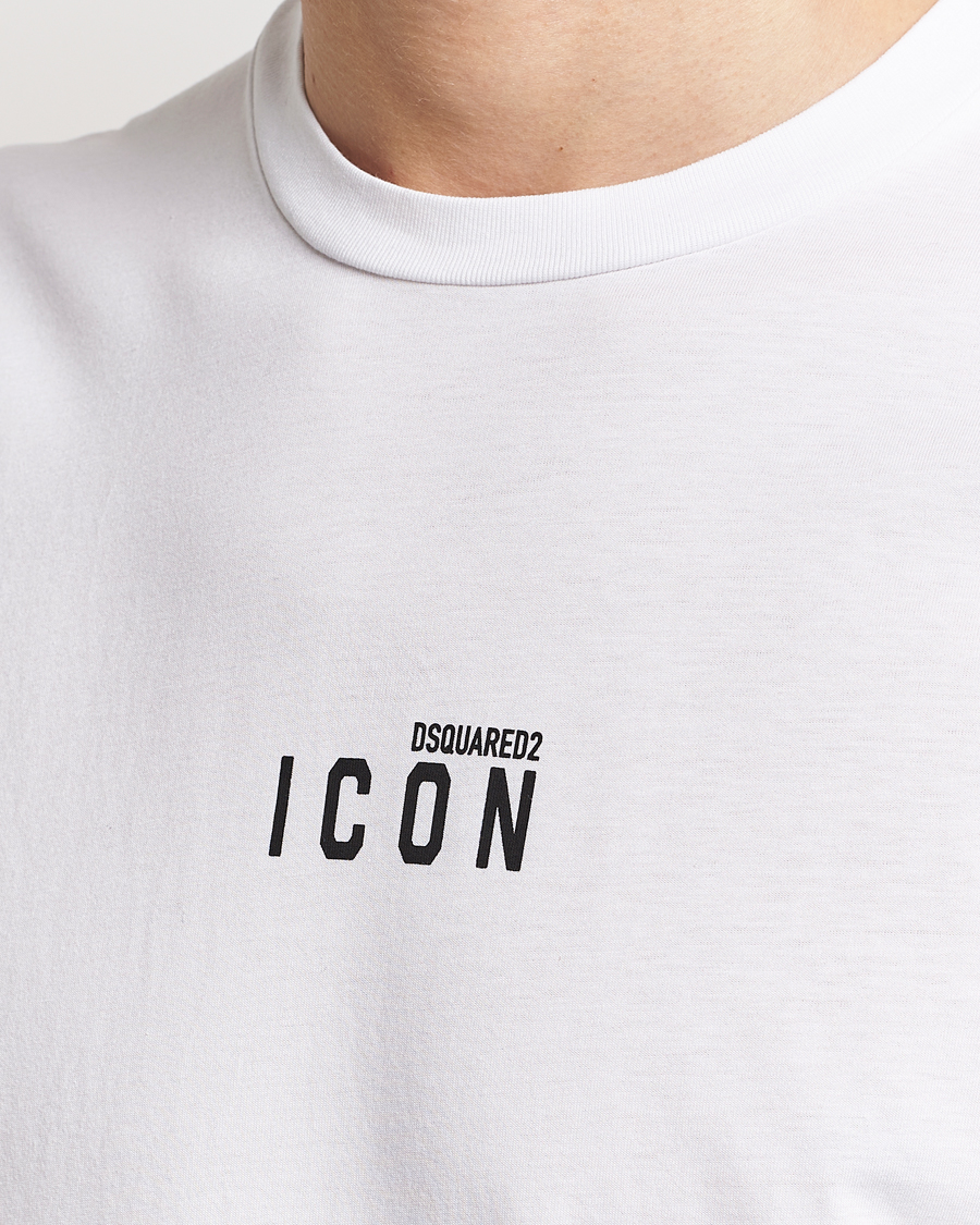 Mies | T-paidat | Dsquared2 | Icon Small Logo Crew Neck T-Shirt White