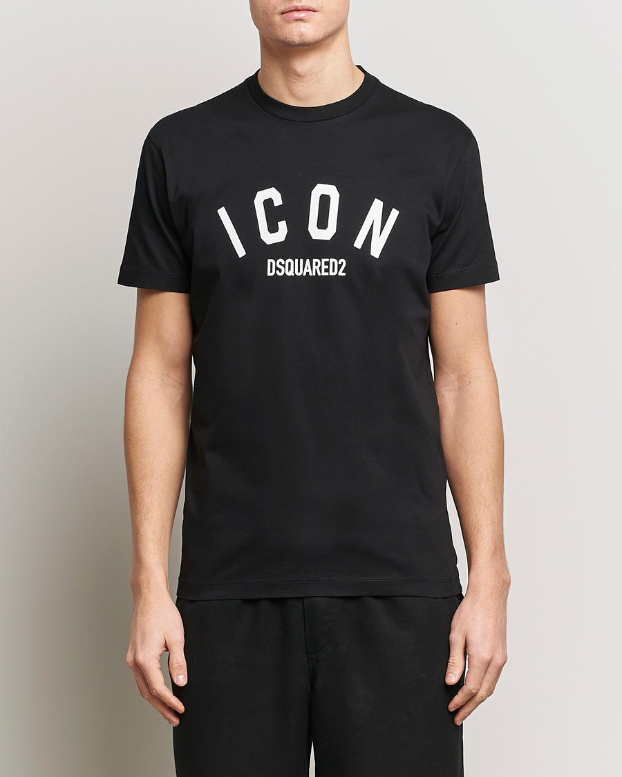 Mies | T-paidat | Dsquared2 | Cool Fit Be Icon Crew Neck T-Shirt Black