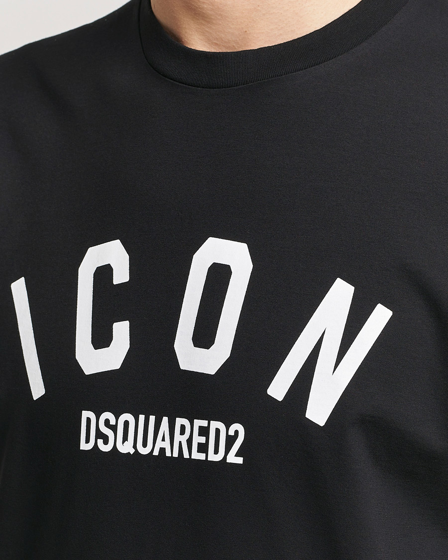 Mies | T-paidat | Dsquared2 | Cool Fit Be Icon Crew Neck T-Shirt Black