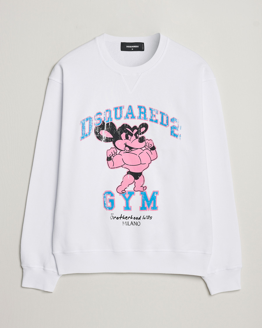 Mies | Puserot | Dsquared2 | Cool Fit Crew Neck Sweatshirt White