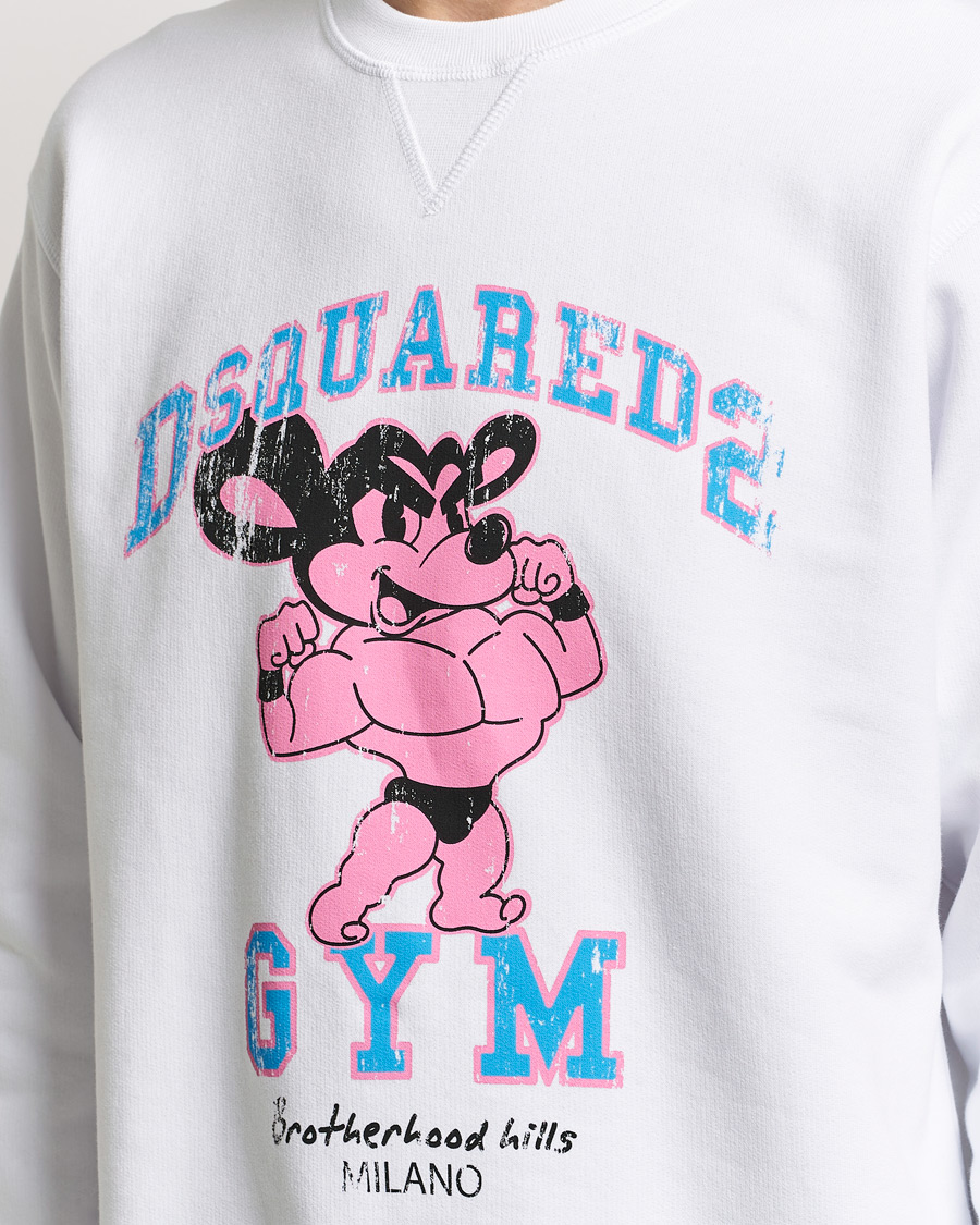 Mies | Puserot | Dsquared2 | Cool Fit Crew Neck Sweatshirt White