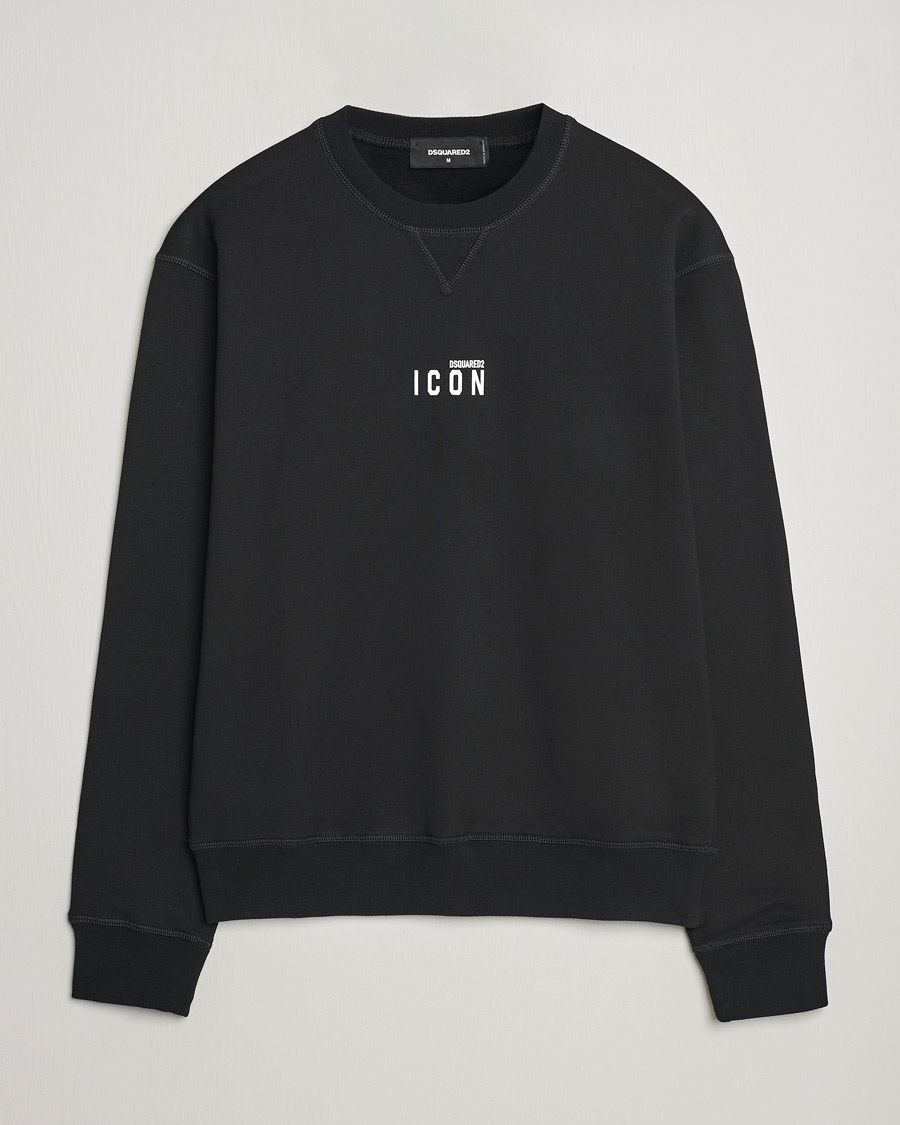 Mies | Puserot | Dsquared2 | Icon Small Logo Crew Neck Sweatshirt Black