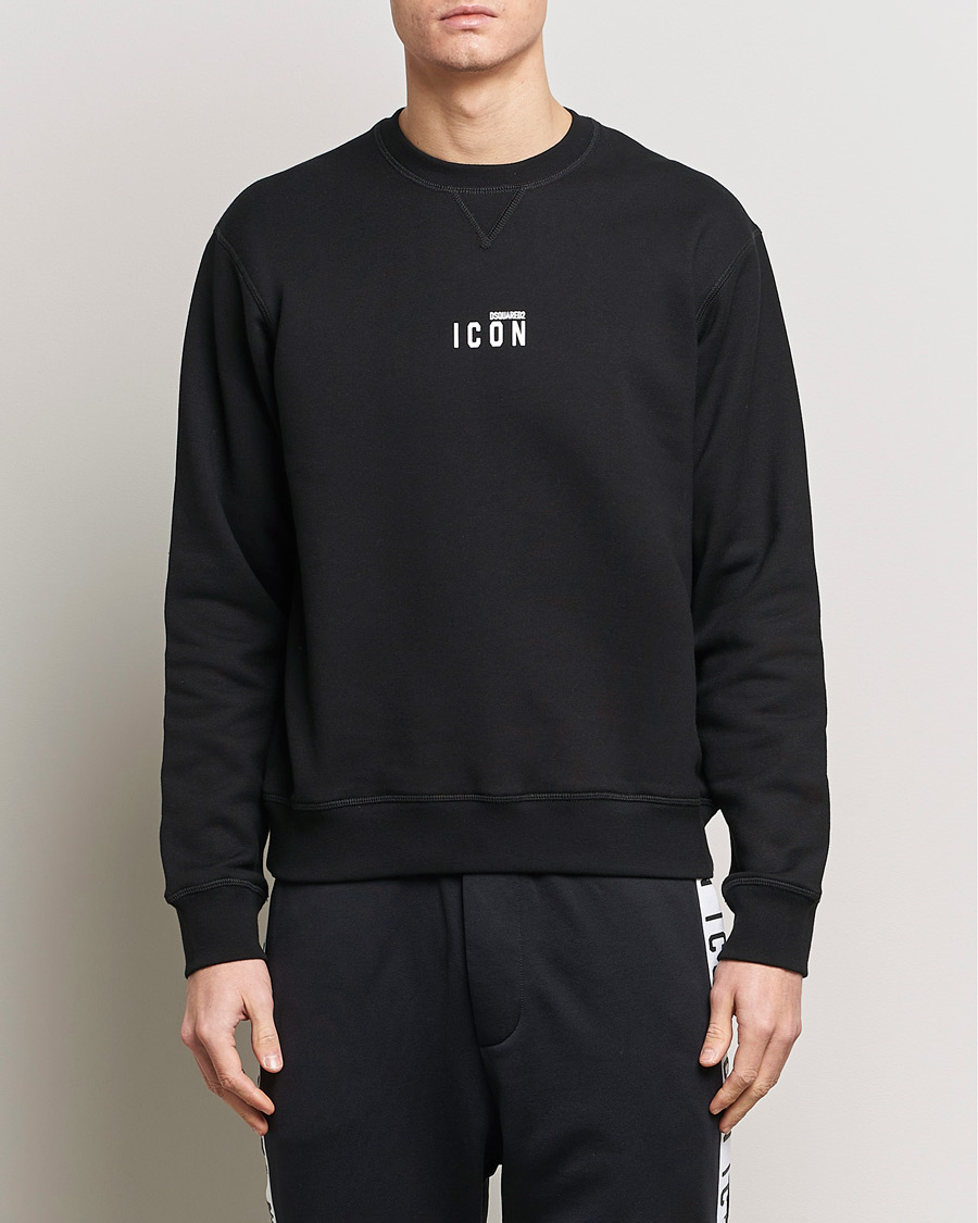 Mies | Puserot | Dsquared2 | Icon Small Logo Crew Neck Sweatshirt Black