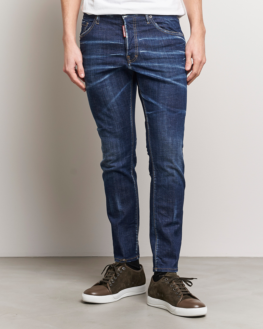 Mies | Slim fit | Dsquared2 | Skater Jeans Navy Blue