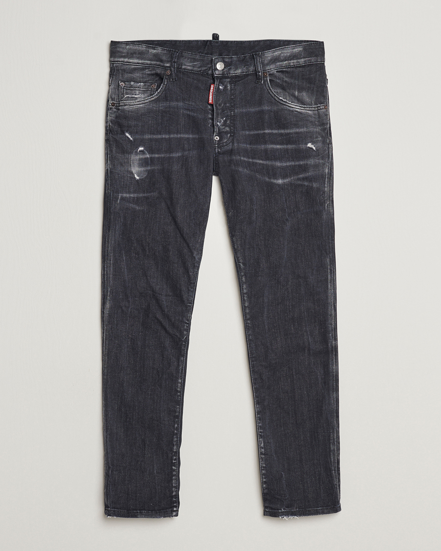 Mies | Farkut | Dsquared2 | Skater Jeans Washed Black