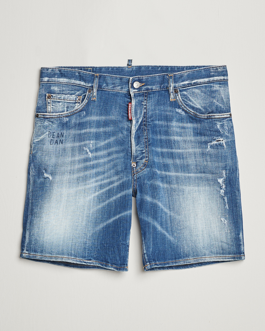 Mies | Shortsit | Dsquared2 | Marine Denim Shorts Light Blue