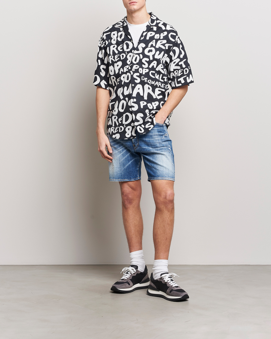 Mies | Shortsit | Dsquared2 | Marine Denim Shorts Light Blue