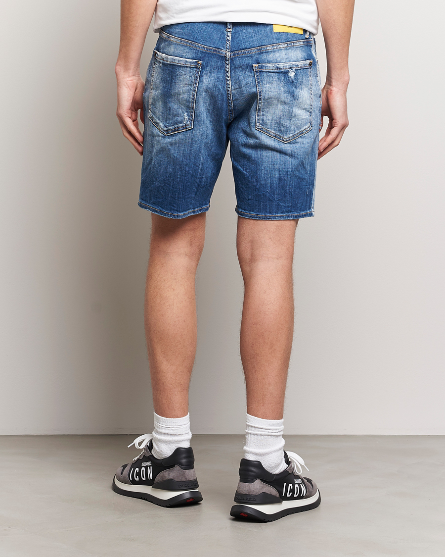 Mies | Shortsit | Dsquared2 | Marine Denim Shorts Light Blue