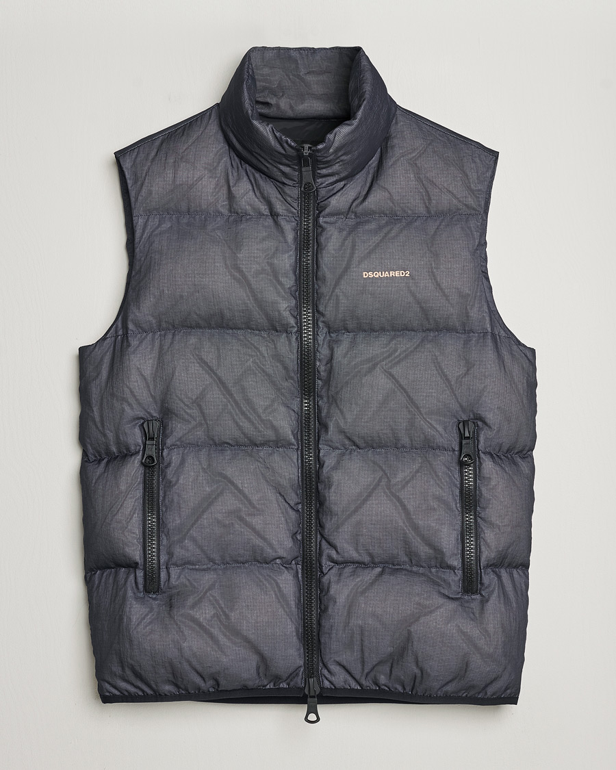 Mies | Takit | Dsquared2 | 3D Ripstop Puffer Vest Navy