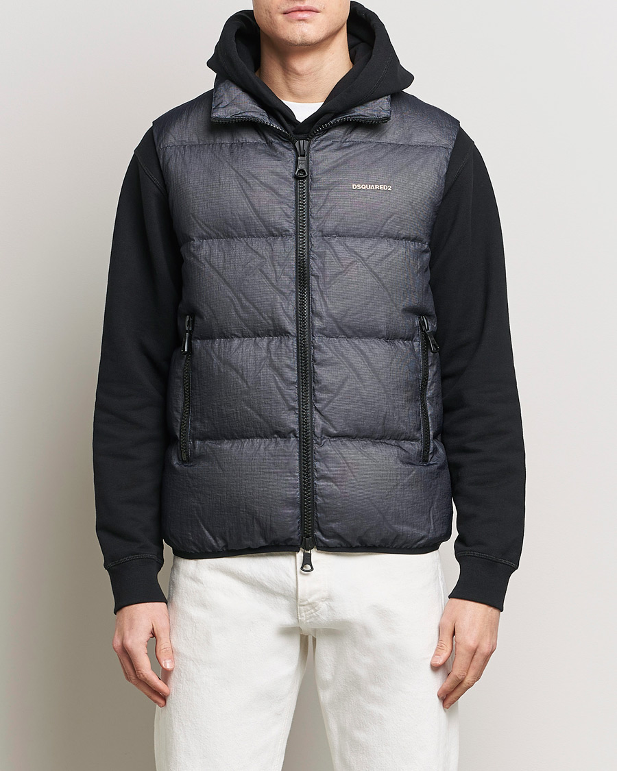 Mies | Dsquared2 | Dsquared2 | 3D Ripstop Puffer Vest Navy