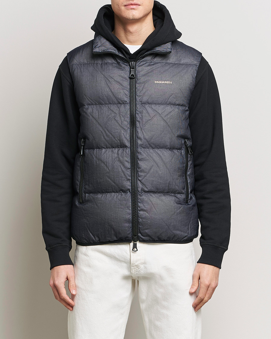 Mies | Takit | Dsquared2 | 3D Ripstop Puffer Vest Navy