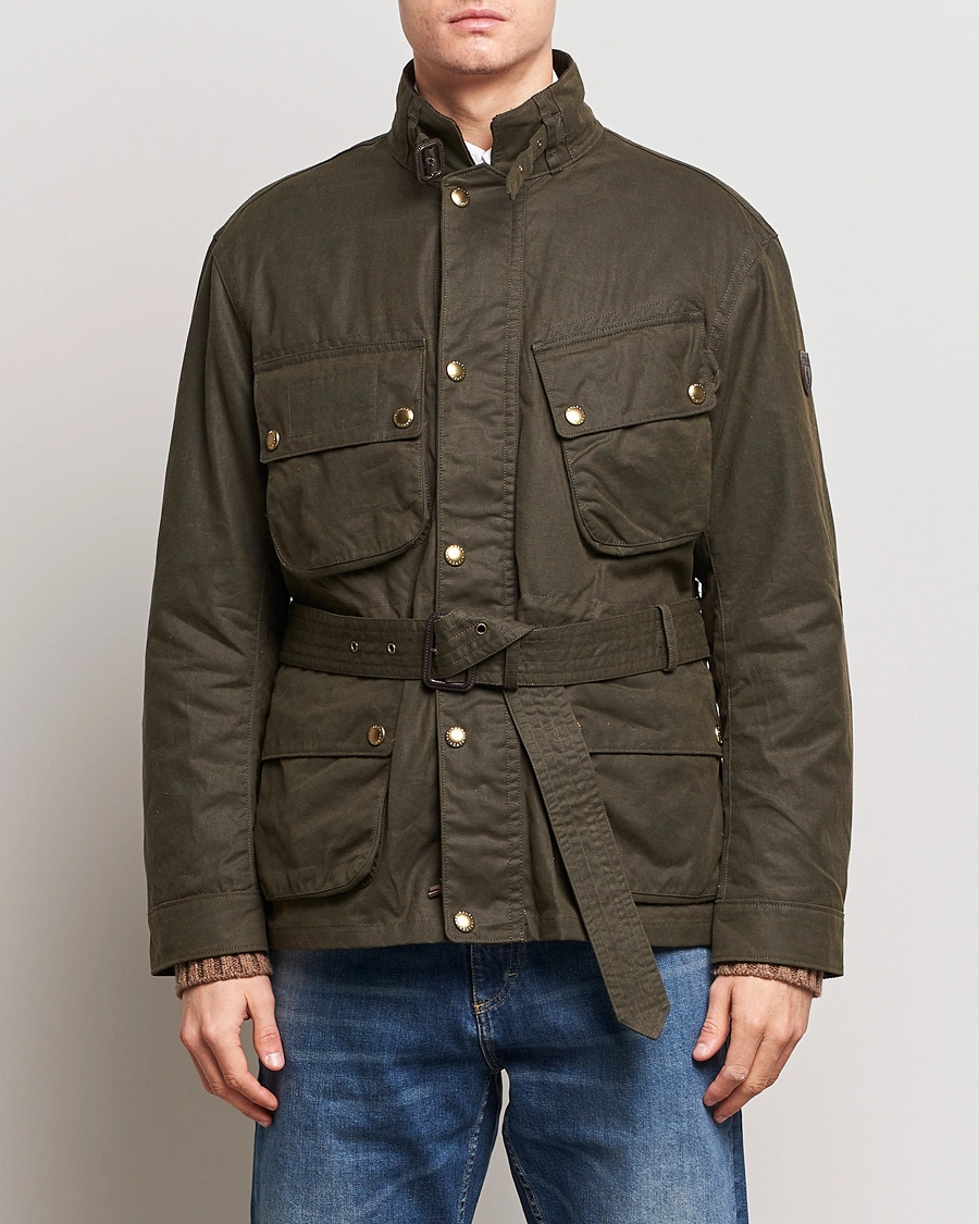 Herr | Field jackets | Polo Ralph Lauren | Waxed Field Jacket Oil Cloth Green