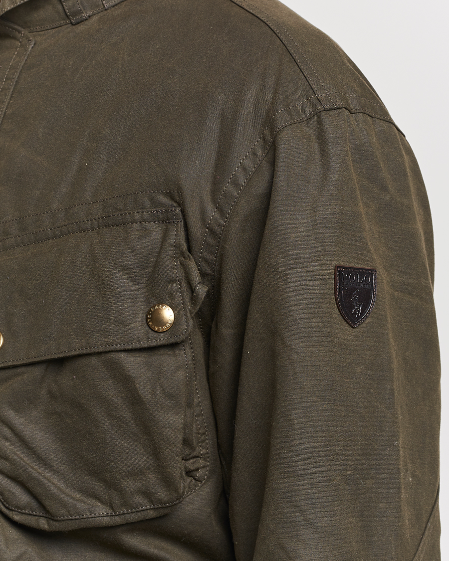 Mies | Takit | Polo Ralph Lauren | Waxed Field Jacket Oil Cloth Green