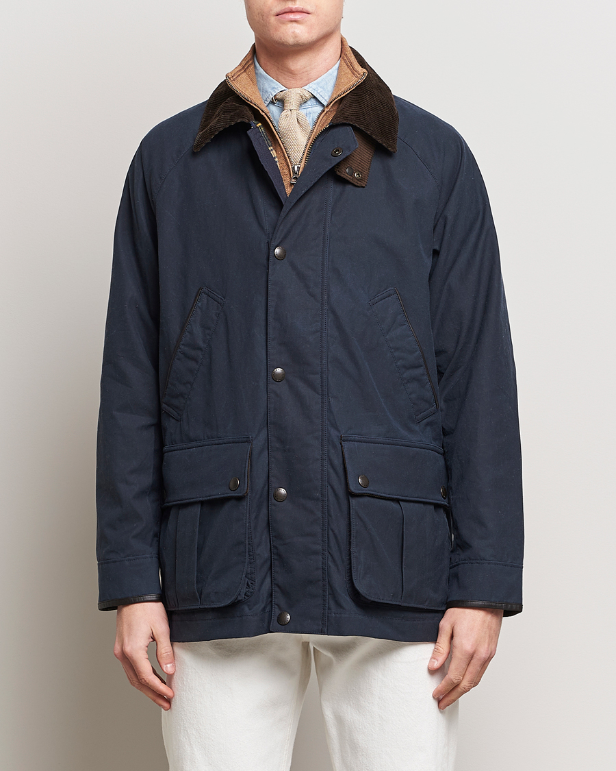 Mies | Klassiset takit | Polo Ralph Lauren | Waxed Cotton Field Jacket Navy
