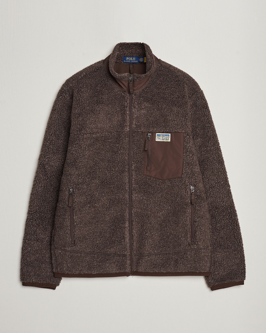 Mies | Casual takit | Polo Ralph Lauren | Hi-Pile Fleece Full-Zip Jacket Dark Beech