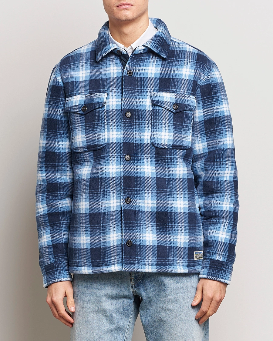 Mies |  | Polo Ralph Lauren | Magic Fleece Outdoor Shirt Jacket Ombre Blue
