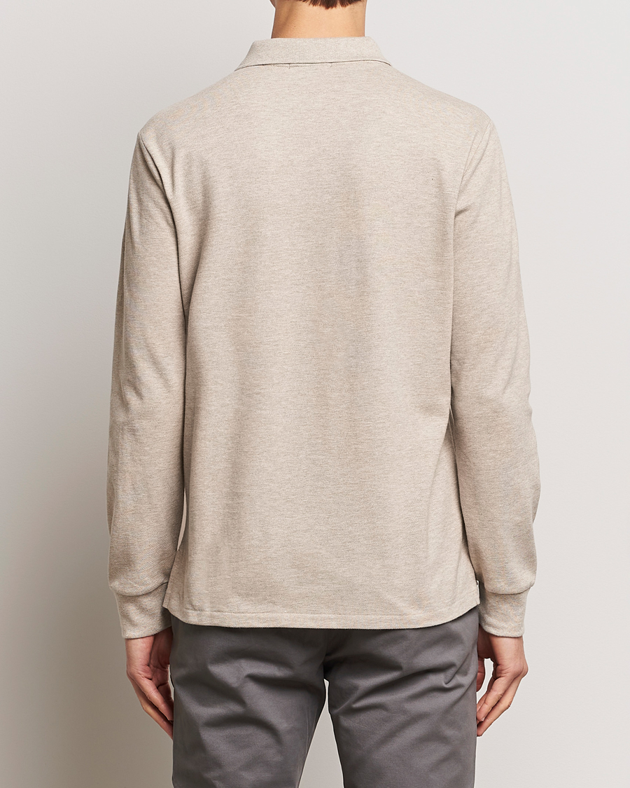 Mies | Puserot | Polo Ralph Lauren | Custom Slim Fit Long Sleeve Polo Beige Heather