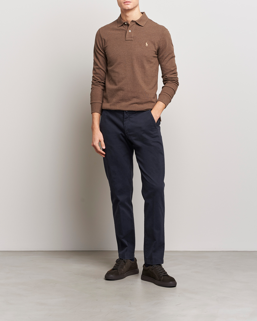 Mies | Puserot | Polo Ralph Lauren | Slim Fit Long Sleeve Polo Cedar Heather