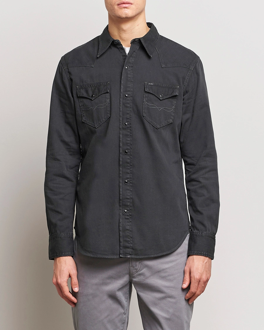 Mies |  | Polo Ralph Lauren | Western Denim Shirt Black