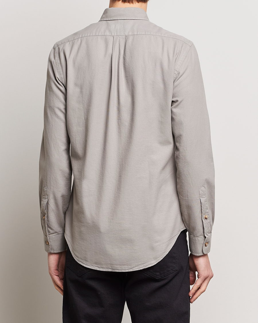 Mies | Kauluspaidat | Polo Ralph Lauren | Slim Fit Cotton Textured Shirt Grey Fog