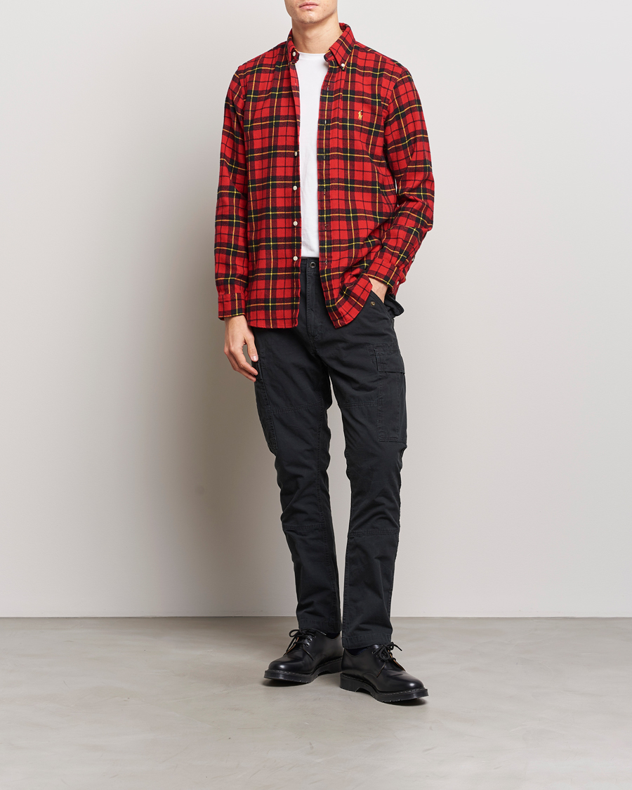 Mies | Kauluspaidat | Polo Ralph Lauren | Lunar New Year Flannel Checked Shirt Red/Black