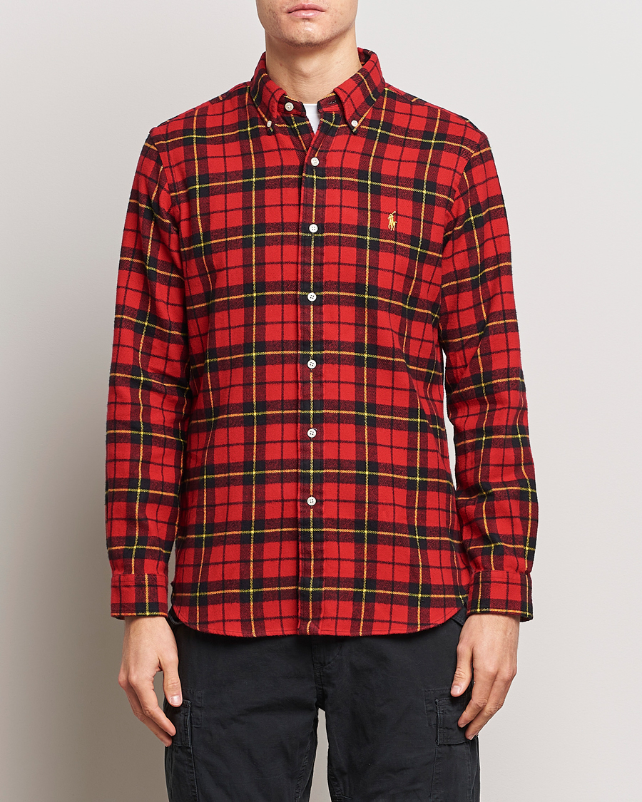 Mies |  | Polo Ralph Lauren | Lunar New Year Flannel Checked Shirt Red/Black