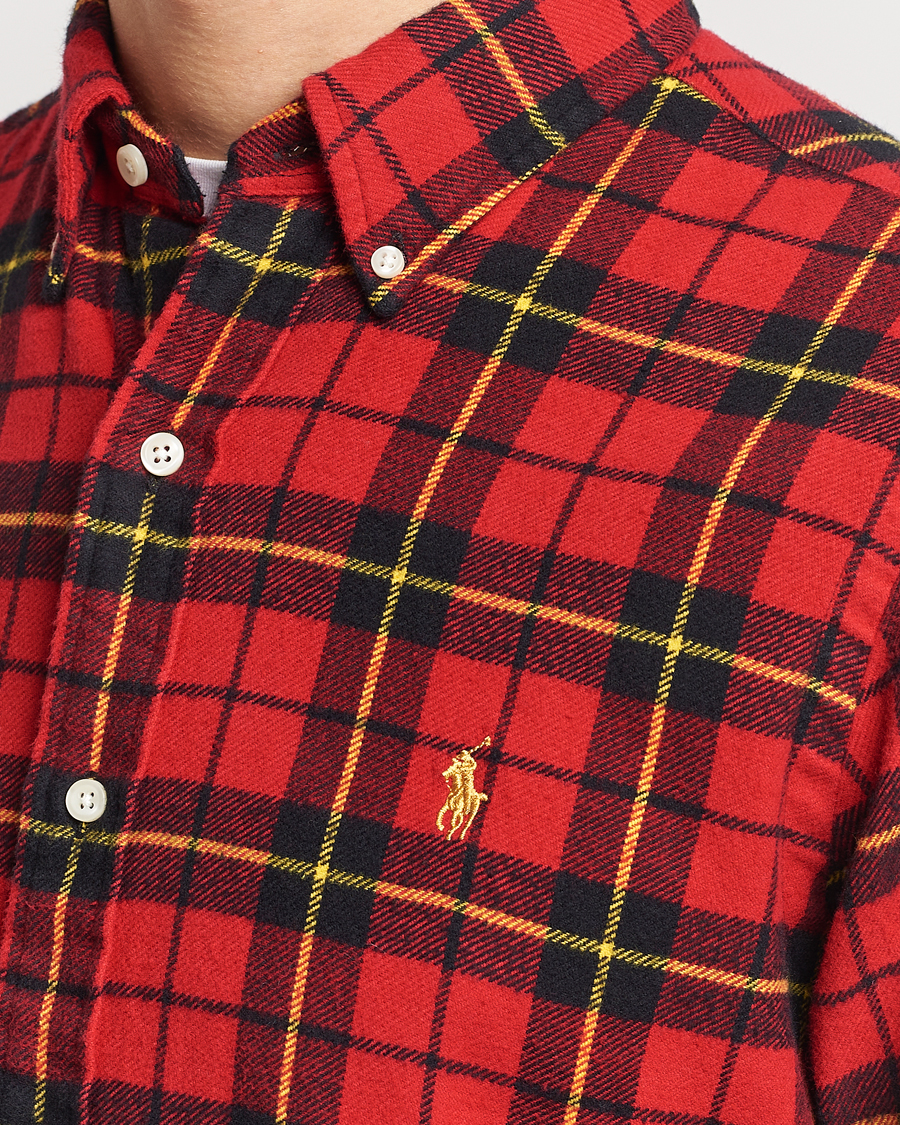 Mies | Kauluspaidat | Polo Ralph Lauren | Lunar New Year Flannel Checked Shirt Red/Black