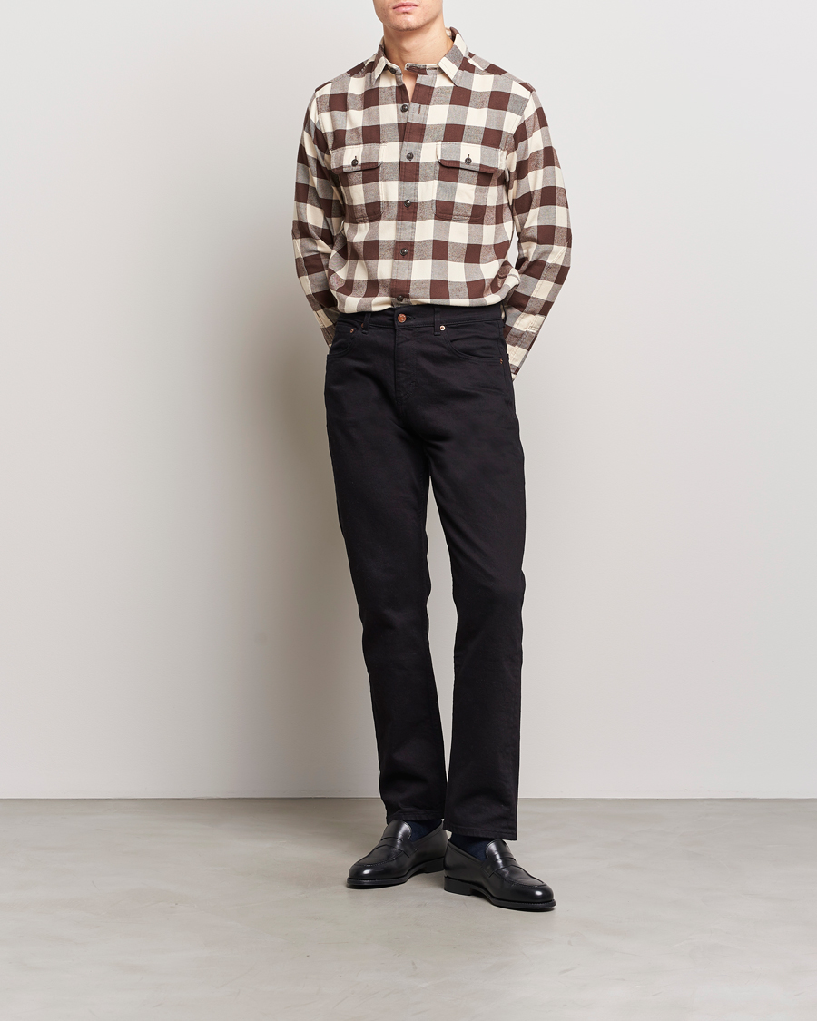 Mies | Kauluspaidat | Polo Ralph Lauren | Ranch Checked Pocket Overshirt Cream/Brown