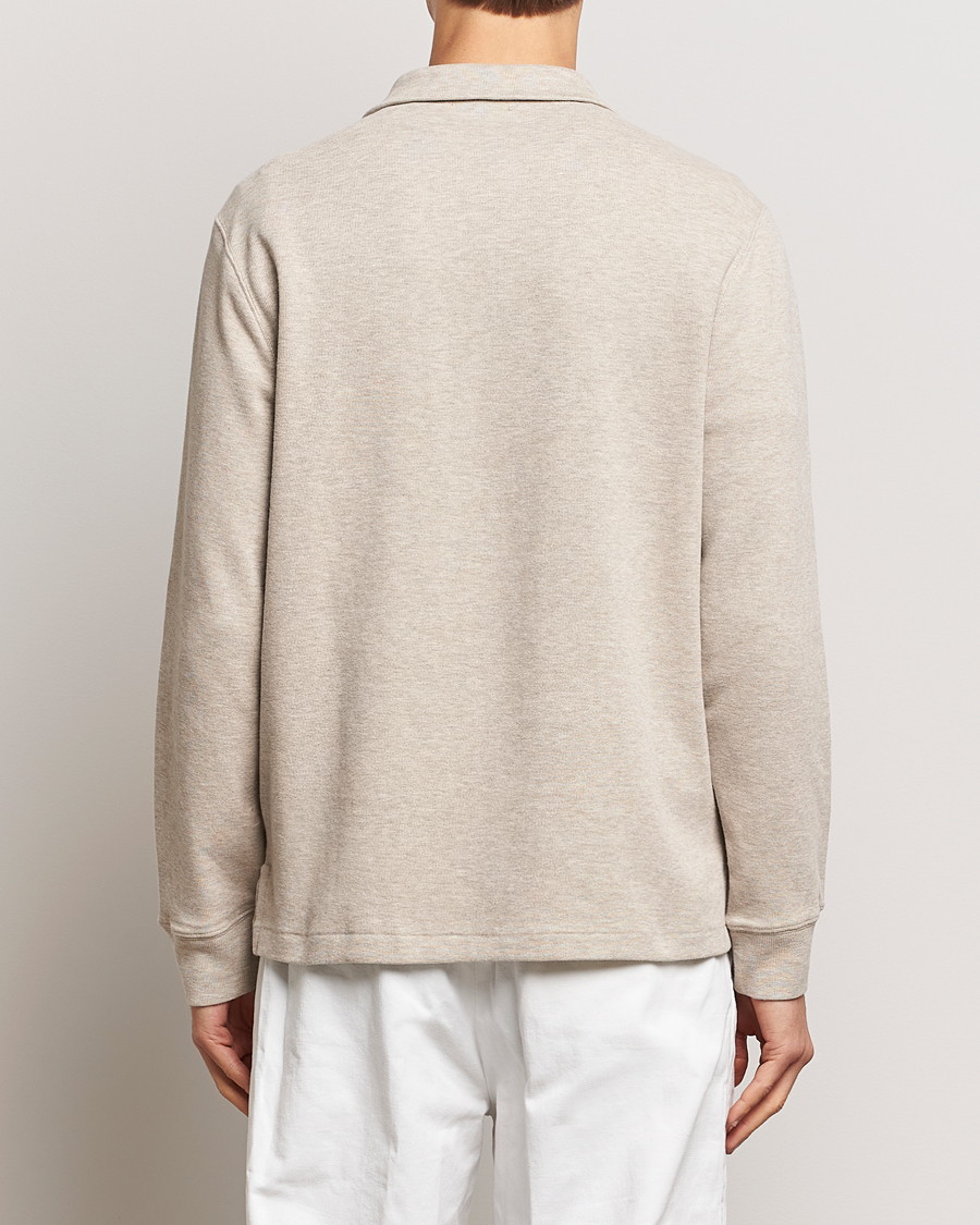 Mies | Puserot | Polo Ralph Lauren | Double Knit Jaquard Half Zip Sweater Beige Heather