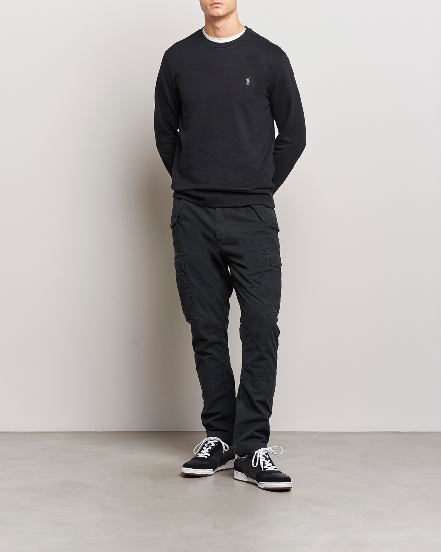 Mies | Puserot | Polo Ralph Lauren | Double Knitted Jersey Sweatshirt Black