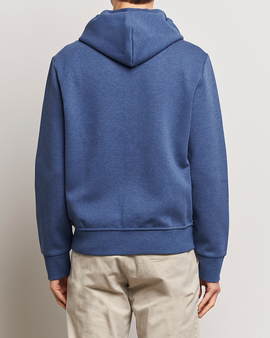 Mies | Puserot | Polo Ralph Lauren | Double Knitted Full-Zip Hoodie Blue Heather