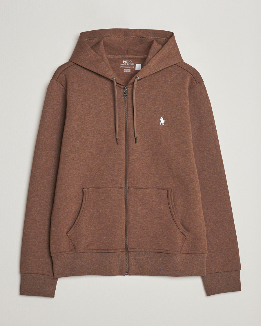 Mies | Puserot | Polo Ralph Lauren | Double Knitted Full-Zip Hoodie Cedar Heather