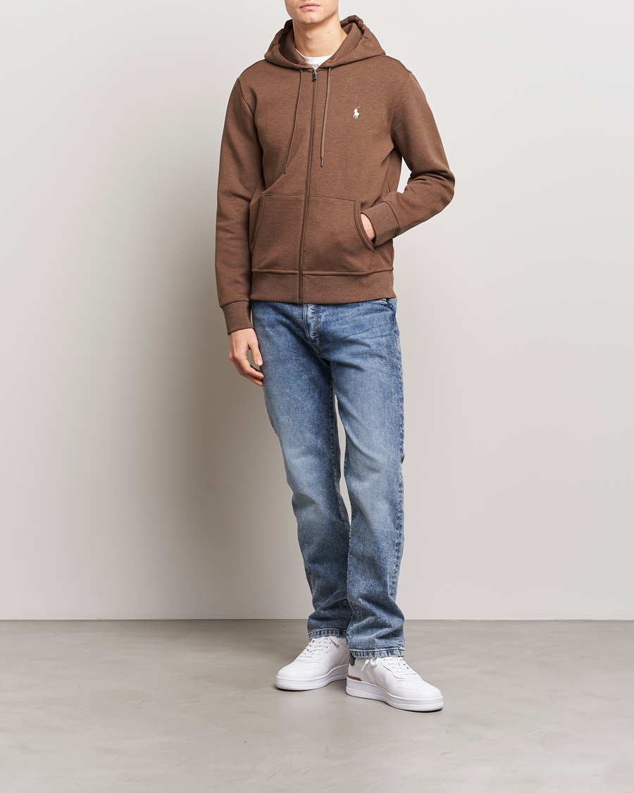Mies | Puserot | Polo Ralph Lauren | Double Knitted Full-Zip Hoodie Cedar Heather