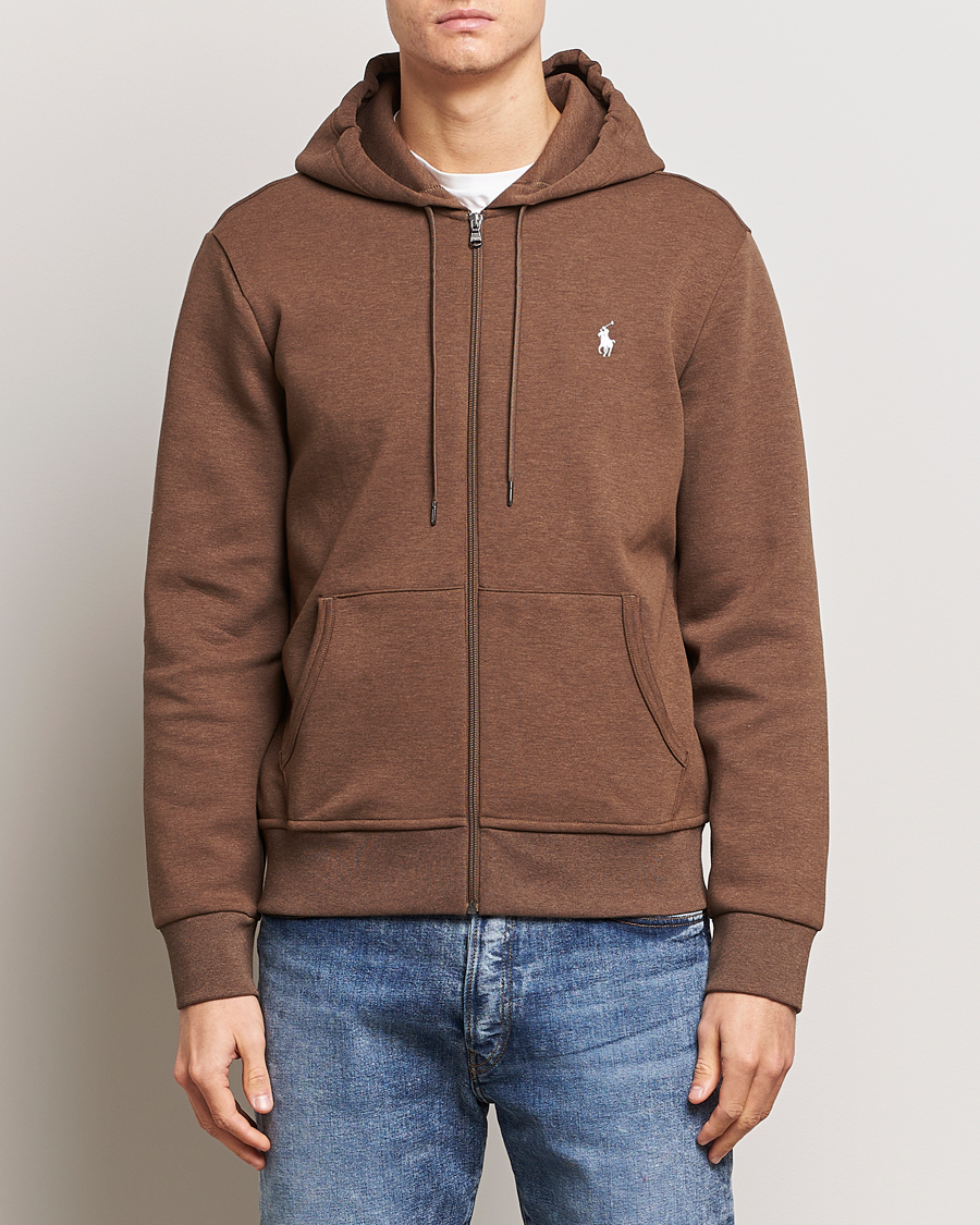 Mies | Puserot | Polo Ralph Lauren | Double Knitted Full-Zip Hoodie Cedar Heather