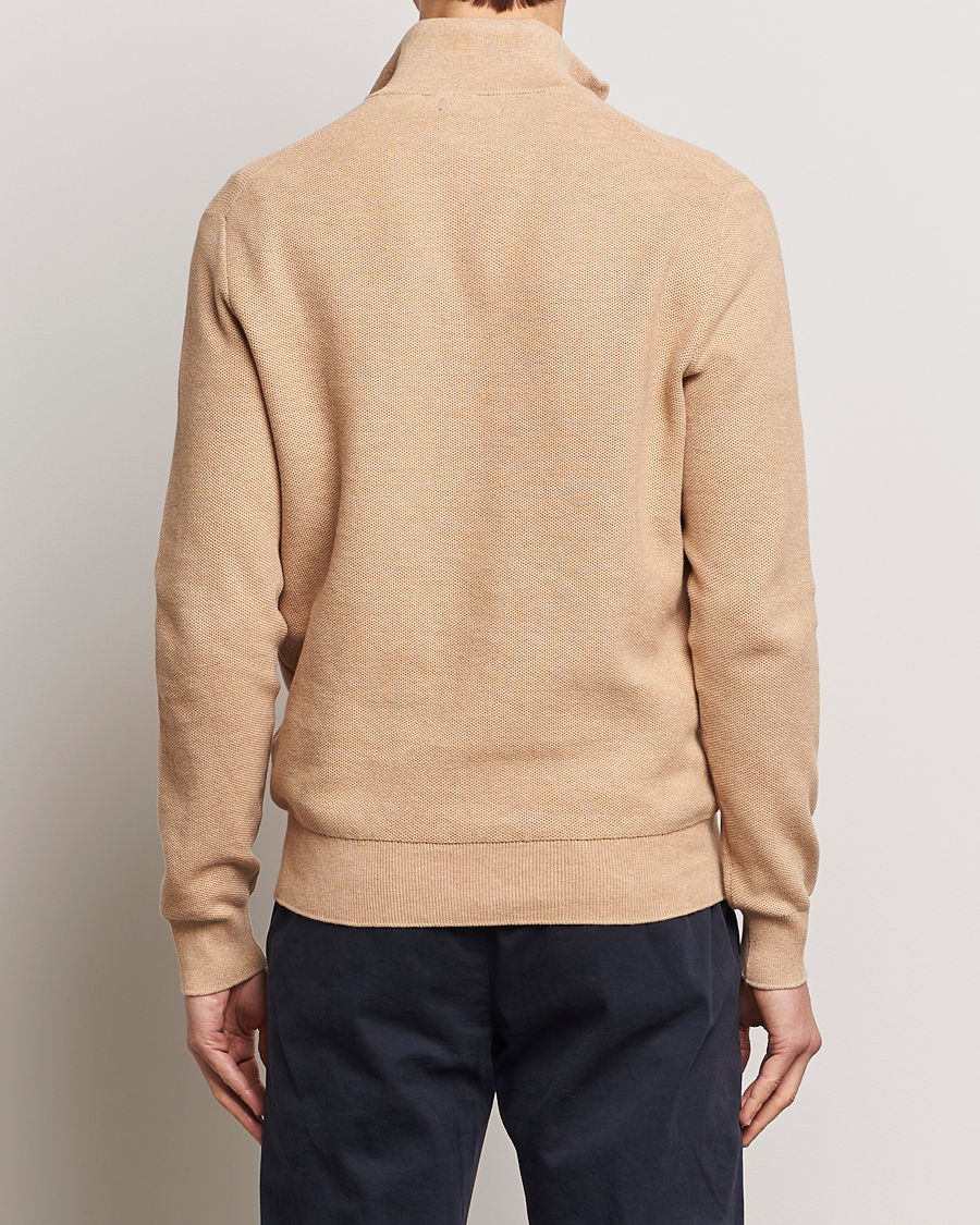 Mies | Puserot | Polo Ralph Lauren | Textured Half Zip Camel Melange