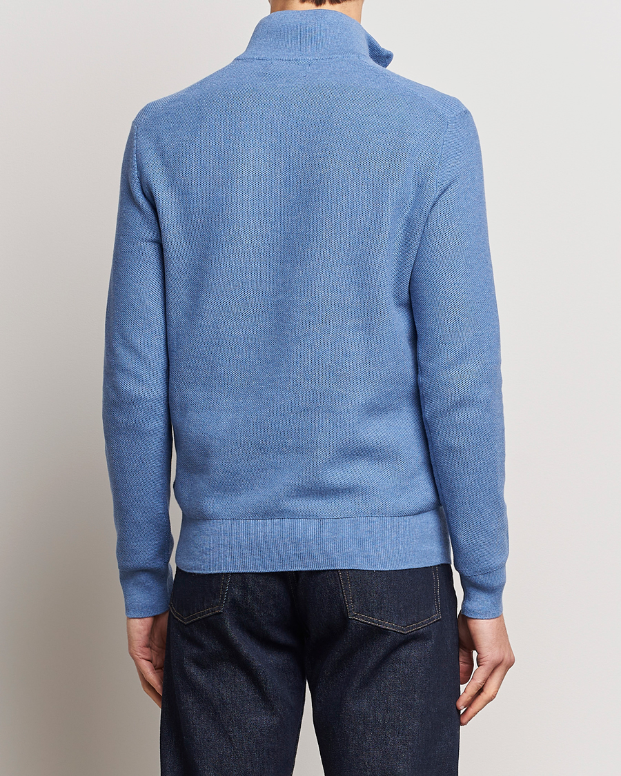 Mies | Puserot | Polo Ralph Lauren | Textured Half-Zip Blue Heather