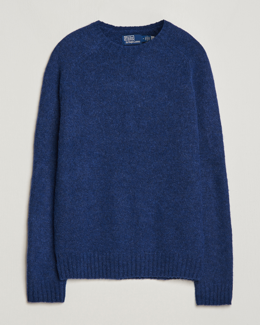 Mies | Puserot | Polo Ralph Lauren | Alpaca Knitted Crew Neck Sweater Navy Heather
