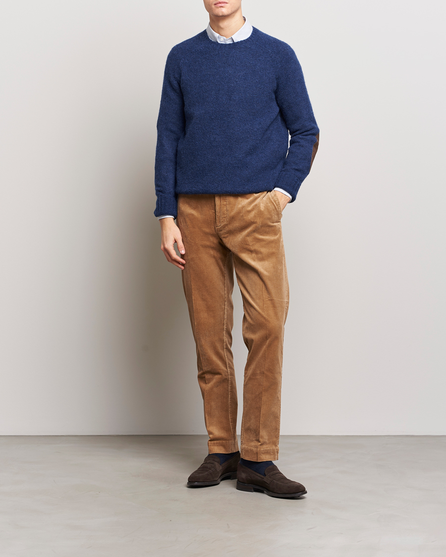 Mies | Puserot | Polo Ralph Lauren | Alpaca Knitted Crew Neck Sweater Navy Heather