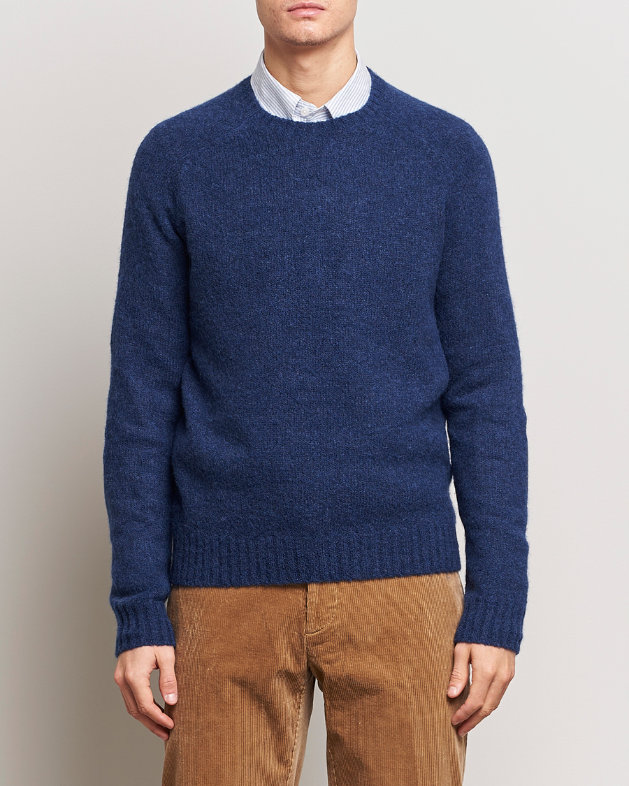 Mies | Puserot | Polo Ralph Lauren | Alpaca Knitted Crew Neck Sweater Navy Heather
