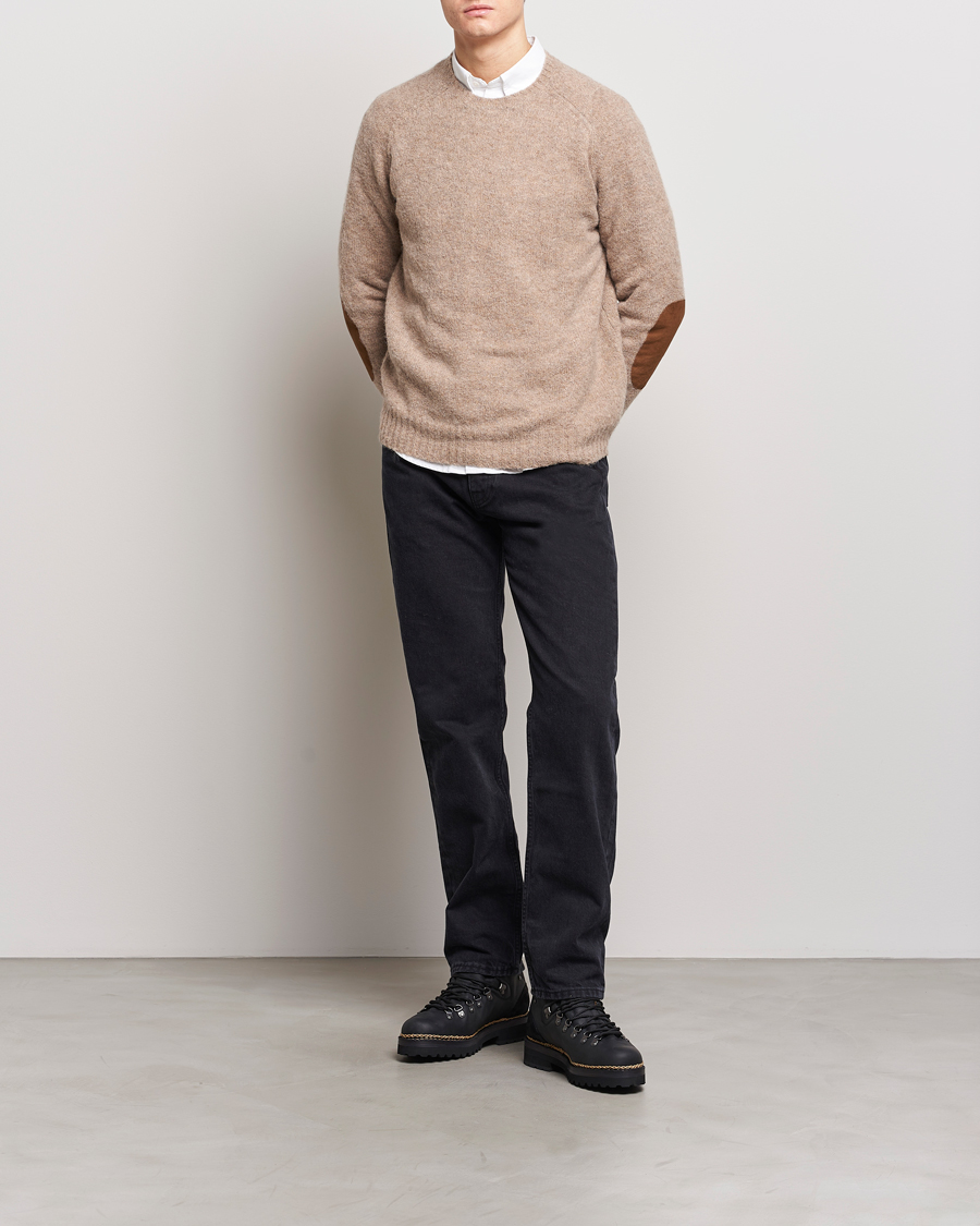 Mies | Puserot | Polo Ralph Lauren | Alpaca Knitted Crew Neck Sweater Oak Brown Heather