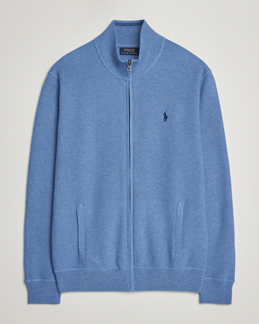 Mies | Puserot | Polo Ralph Lauren | Textured Full-Zip Blue Stone Heather