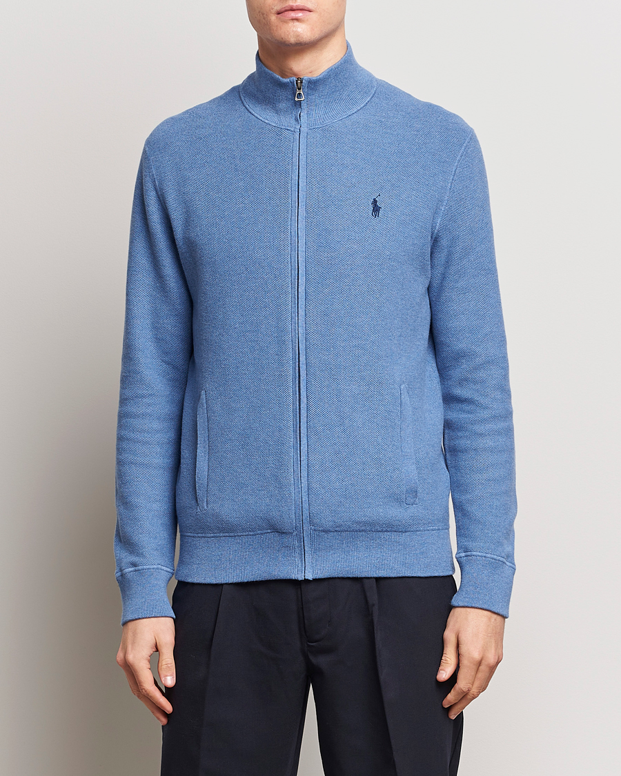 Mies | Puserot | Polo Ralph Lauren | Textured Full-Zip Blue Stone Heather