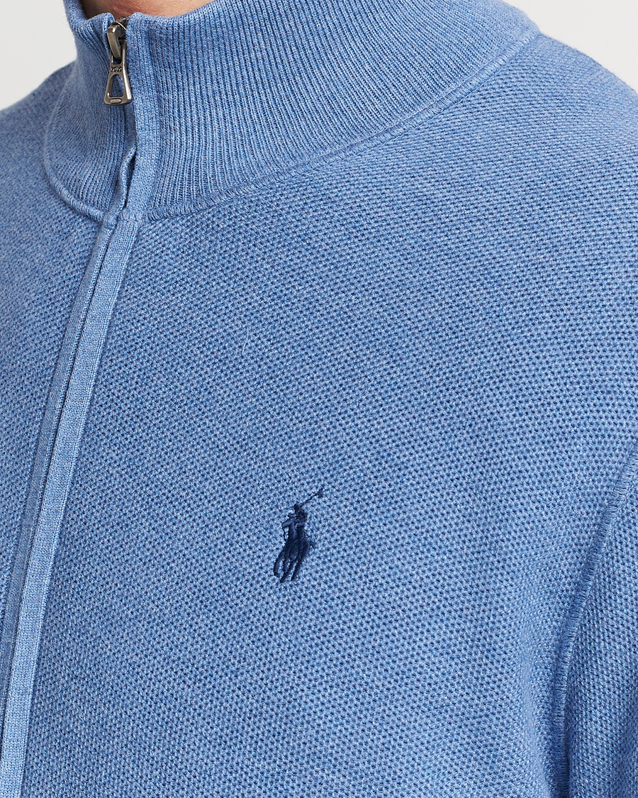 Mies | Puserot | Polo Ralph Lauren | Textured Full-Zip Blue Stone Heather