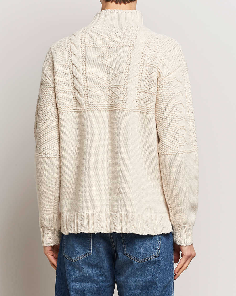 Mies | Puserot | Polo Ralph Lauren | Wool Knitted Aran Rollneck Cream
