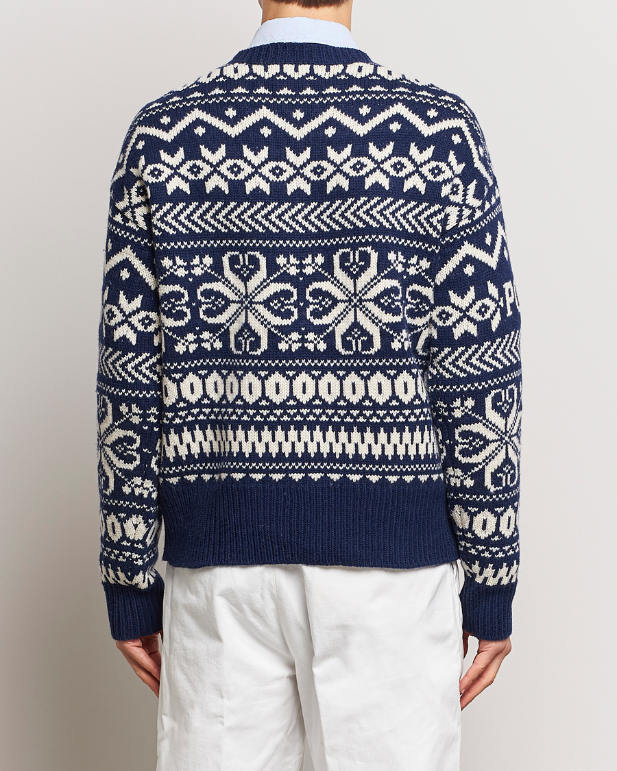 Mies | Puserot | Polo Ralph Lauren | Wool Knitted Snowflake Crew Neck Bright Navy