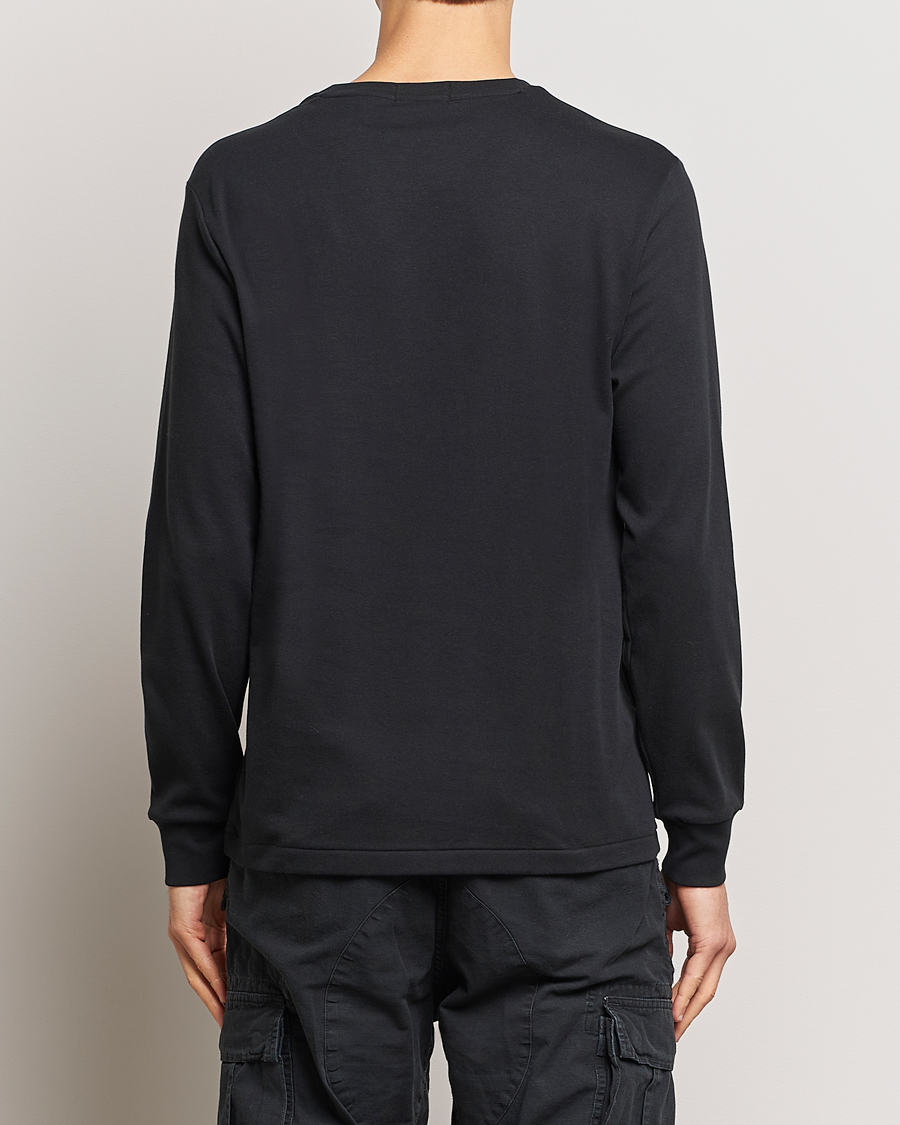 Mies | T-paidat | Polo Ralph Lauren | Luxury Pima Cotton Long Sleeve T-Shirt Black