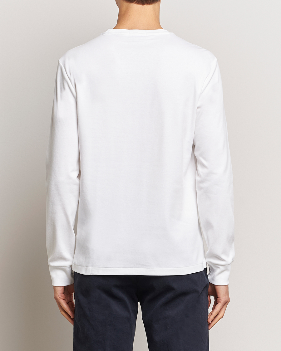 Mies | T-paidat | Polo Ralph Lauren | Luxury Pima Cotton Long Sleeve T-Shirt White