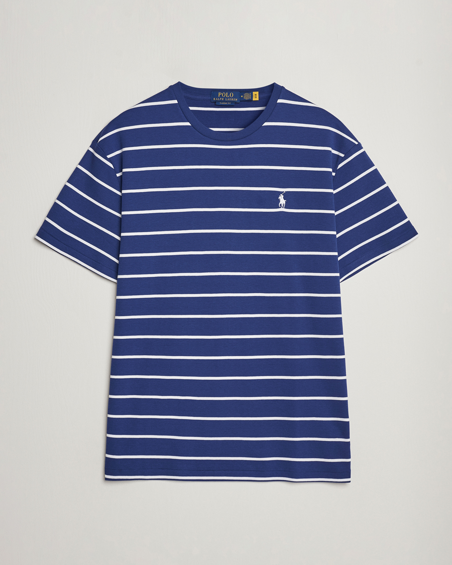 Mies | T-paidat | Polo Ralph Lauren | Striped Crew Neck T-Shirt Blue/White